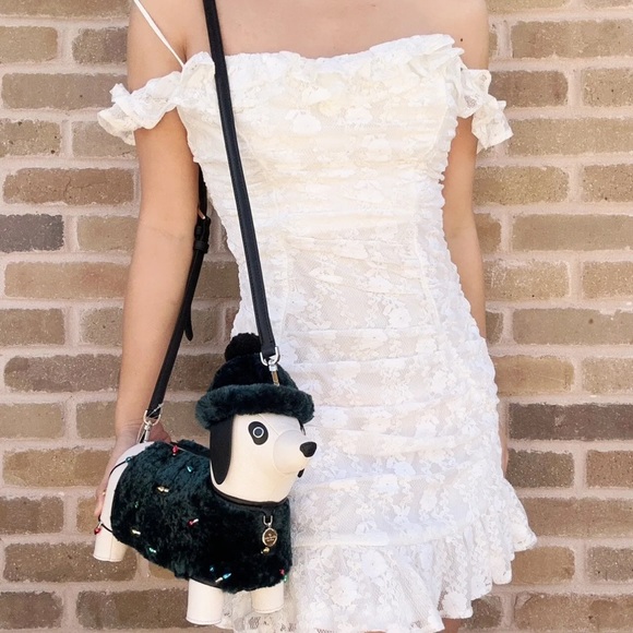 kate spade Bags Kate Spade Dachshund Dog Green Fur Claude Crossbody